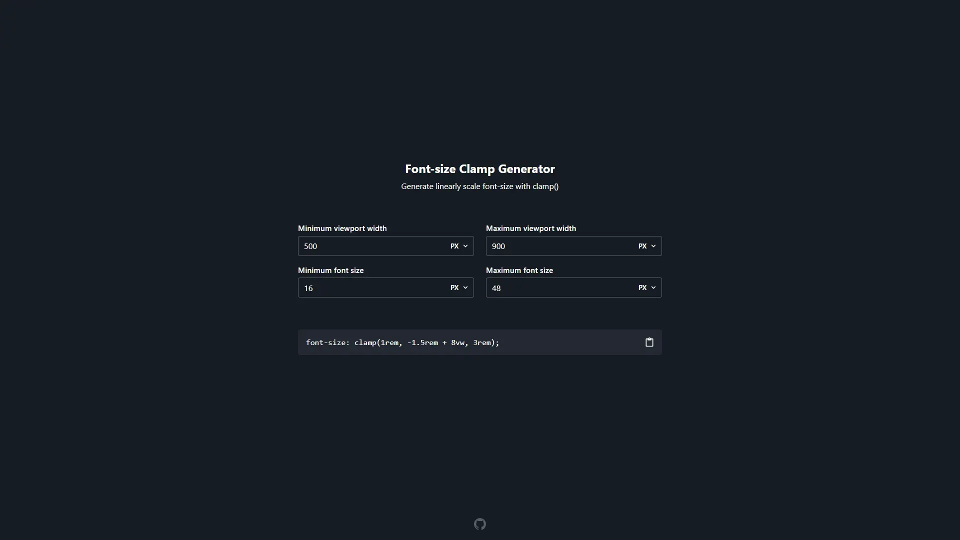 Clamp Calculator